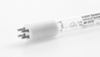 A classic UV lamp, which looks identical to overhead flourescent tube lamps.
