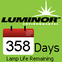 Lamp life remaining screen